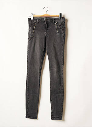 Jeans coupe slim taille basse taille basse noir ONE STEP femme