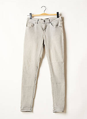 Jeans coupe slim gris SCOTCH & SODA pour femme
