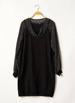 Robe mi-longue noir TREND BY CAPTAIN TORTUE pour femme