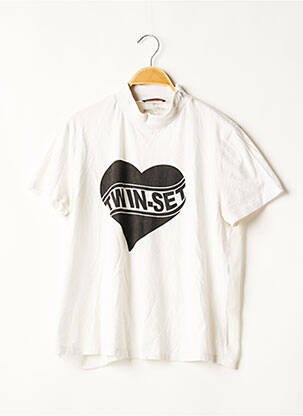 T-shirt blanc TWIN-SET SIMONA BARBIERI pour femme