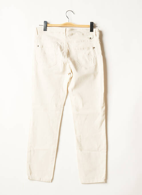 Jeans coupe slim beige IKKS pour femme