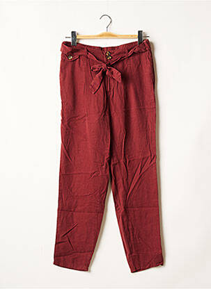 Pantalon droit rouge MIEUX BY GÉMO pour femme