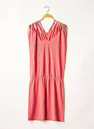 Robe mi-longue sans manche sans manche rouge COP COPINE femme