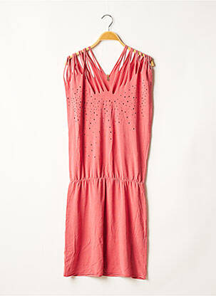 Robe mi-longue sans manche sans manche rouge COP COPINE femme
