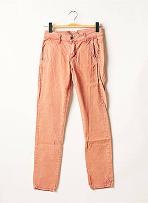 Pantalon slim taille basse taille basse orange PLEASE femme