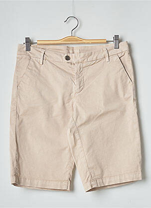 Bermuda tissage popeline taille normale beige KOCCA femme