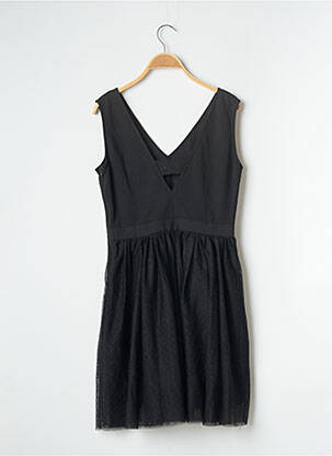 Robe mi-longue sans manche sans manche noir NAF NAF femme