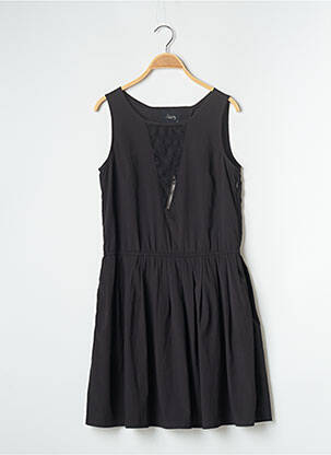 Robe courte coupe fluide sans manche noir SCHOOL RAG femme