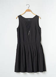 Robe courte sans manche sans manche noir SCHOOL RAG femme