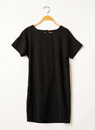 Robe courte fermeture zippée au dos manches courtes noir VERO MODA femme
