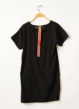 Robe courte fermeture zippée au dos manches courtes noir VERO MODA femme