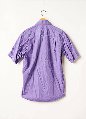 Chemise manches courtes coupe cintrée violet TORRENTE homme