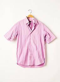 Chemise manches courtes coupe cintrée rose TORRENTE homme