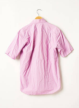 Chemise manches courtes coupe cintrée rose TORRENTE homme