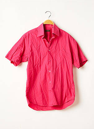 Chemise manches courtes coupe cintrée rose TORRENTE homme