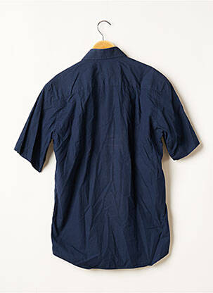Chemise manches courtes coupe cintrée bleu TORRENTE homme