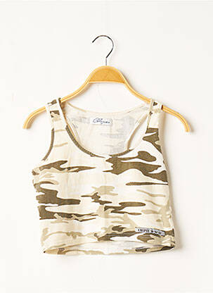 Top sans manche sans manche beige CHIPIE fille