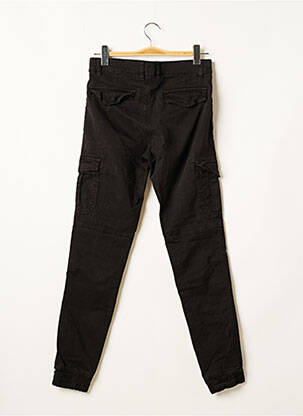 Pantalon cargo poches taille normale noir ICONO homme