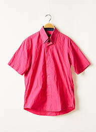 Chemise manches courtes coupe cintrée rose TORRENTE homme