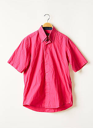 Chemise manches courtes coupe cintrée rose TORRENTE homme