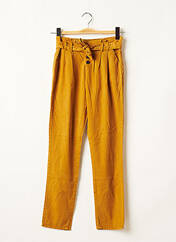 Pantalon droit jaune OKAÏDI pour fille seconde vue