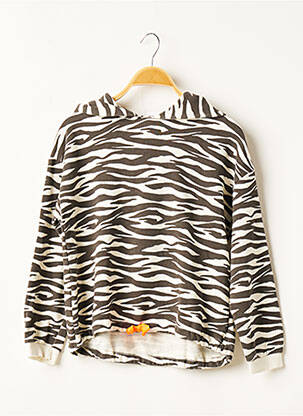 Sweat-shirt à capuche marron ZARA pour fille
