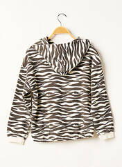 Sweat-shirt à capuche marron ZARA pour fille seconde vue