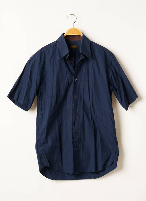 Chemise manches courtes coupe cintrée bleu TORRENTE homme