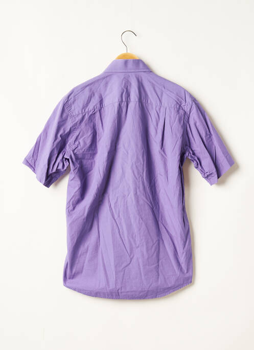 Chemise manches courtes violet TORRENTE pour homme