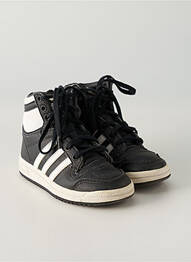 Baskets fermeture scratch bout rond noir ADIDAS garcon