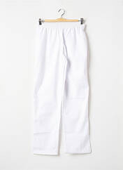 Pantalon droit blanc SANS MARQUE pour femme seconde vue