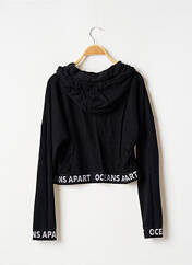 Sweat-shirt à capuche noir OCEANS APART pour femme seconde vue