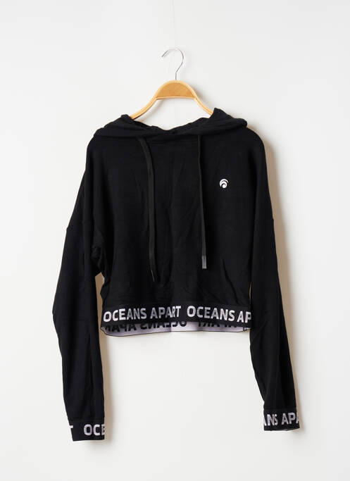 Sweat-shirt à capuche noir OCEANS APART pour femme