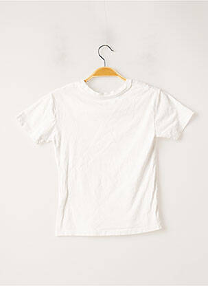 T-shirt stretch manches courtes blanc MONOPRIX garçon