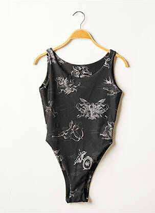 Body stretch sans manche vert KAMAD femme