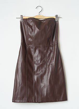 Robe courte sans manche sans manche marron NASTY GAL femme