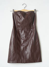 Robe courte sans manche sans manche marron NASTY GAL femme