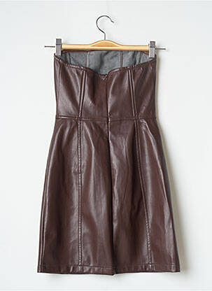 Robe courte sans manche sans manche marron NASTY GAL femme