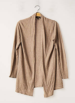 Gilet manches longues stretch beige 1 2 3 femme