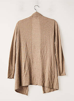 Gilet manches longues stretch beige 1 2 3 femme