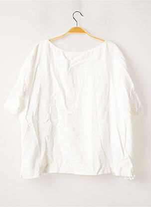 Top manches courtes manches courtes blanc AMERICAN VINTAGE femme