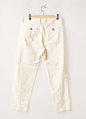 Pantalon chino fermeture zippée sous rabat boutonné taille normale beige NINE IN THE MORNING femme