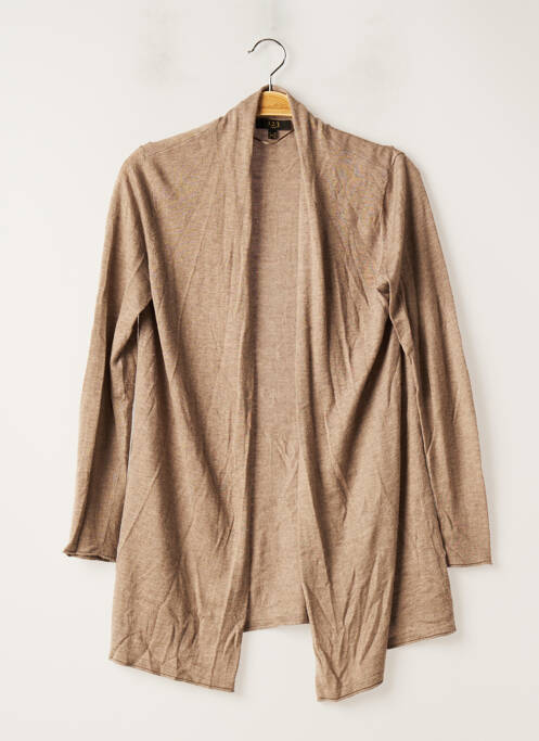 Gilet manches longues stretch beige 1 2 3 femme