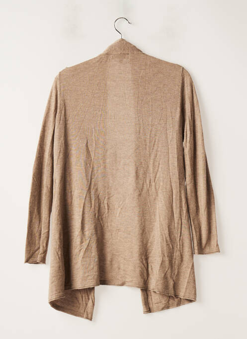 Gilet manches longues beige 1 2 3 femme