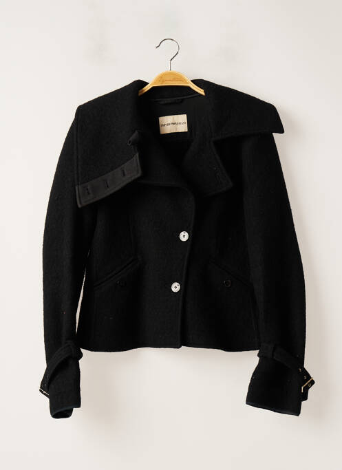 Manteau court noir EMPORIO ARMANI pour femme