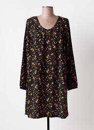 Robe courte manches longues manches longues noir BANANA MOON femme