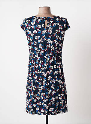 Robe courte imprimé fleurs manches courtes bleu BANANA MOON femme