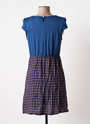 Robe courte manches courtes manches courtes bleu BANANA MOON femme