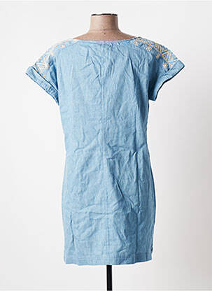 Robe courte manches courtes manches courtes bleu BANANA MOON femme