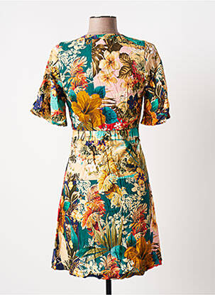 Robe courte manches courtes manches courtes bleu BANANA MOON femme
